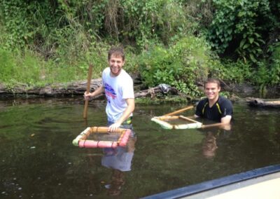 Ethan and Jeremy diggin' the fossils