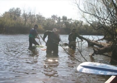 Misty morning digging in Arcadia with Guy L and son Paul.