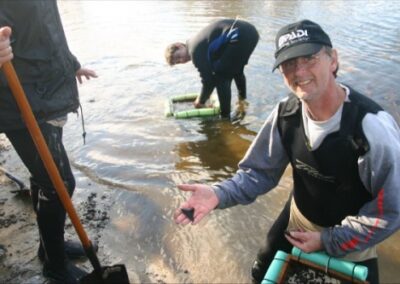 Guy gets his own big shark tooth- a Megalodon while Paul looks on!